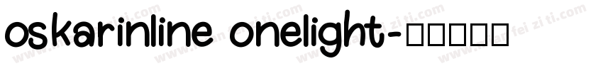 oskarinline onelight字体转换